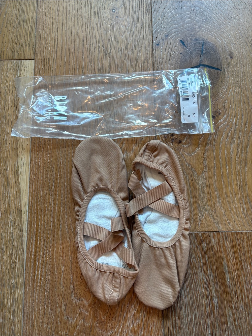 Bloch Ladies Performa Stretch Canvas Ballet Shoes in Sand Color
